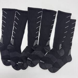 NEW Tommie Copper Over The Calf Compression Socks Women's Small Black Basic 3pcs